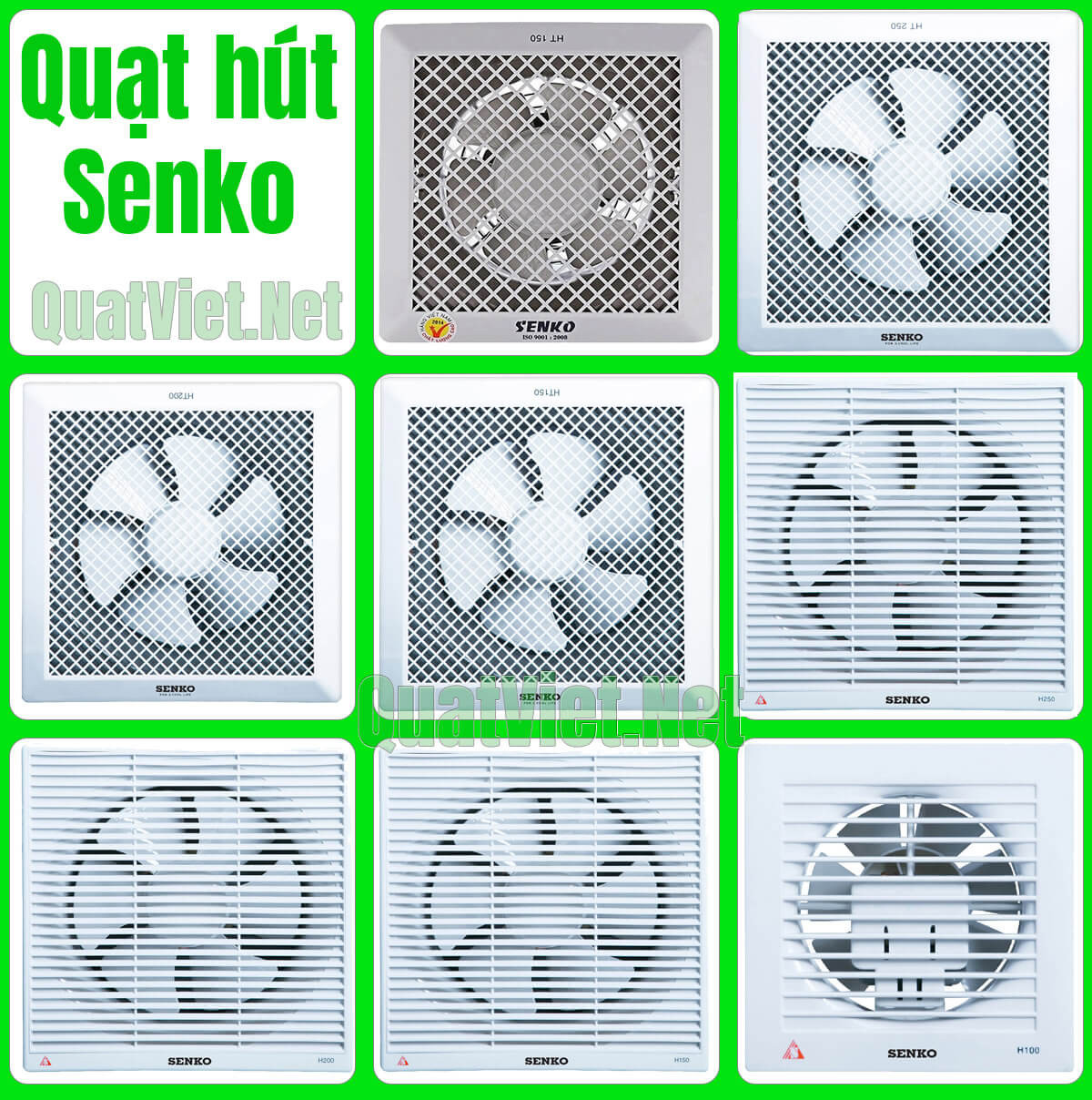 Quạt hút thông gió Senko gắn tường, giúp lưu thông không khí, loại bỏ mùi hôi và độ ẩm trong phòng