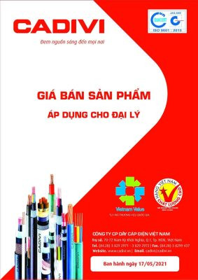 Bảng giá dây điện Cadivi cập nhật chi tiết