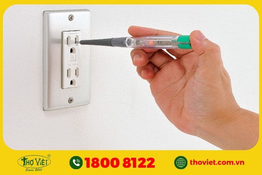 Kiểm tra hoạt động của công tắc và ổ cắm sau khi đấu nối