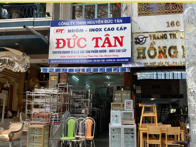 Ảnh cửa hàng đồ inox Đức Tân