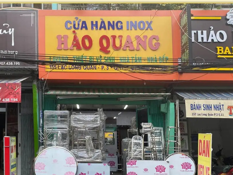 Ảnh cửa hàng inox Hào Quang