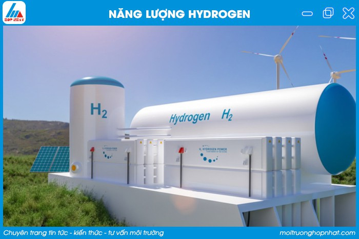 Nhà máy sản xuất hydro xanh sử dụng năng lượng tái tạo như gió và mặt trời, hướng tới một nền kinh tế hydro