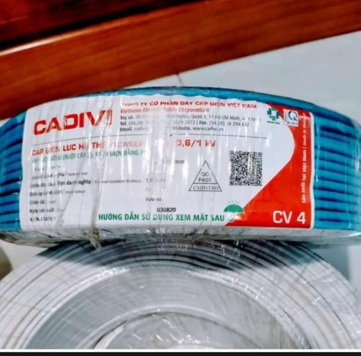Cuộn dây điện Cadivi 4.0mm² dùng trong lắp đặt