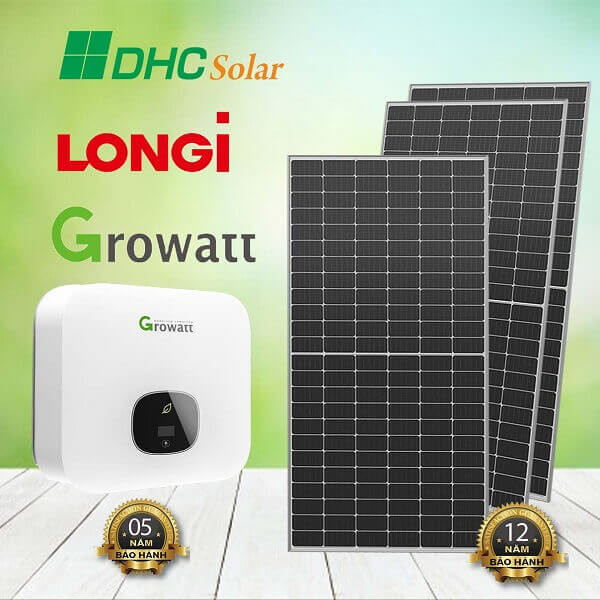 Hệ thống điện năng lượng mặt trời 5kW trên mái nhà
