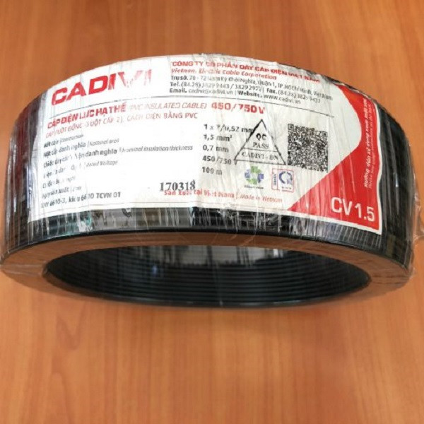 bảng giá dây điện Cadivi phổ biến