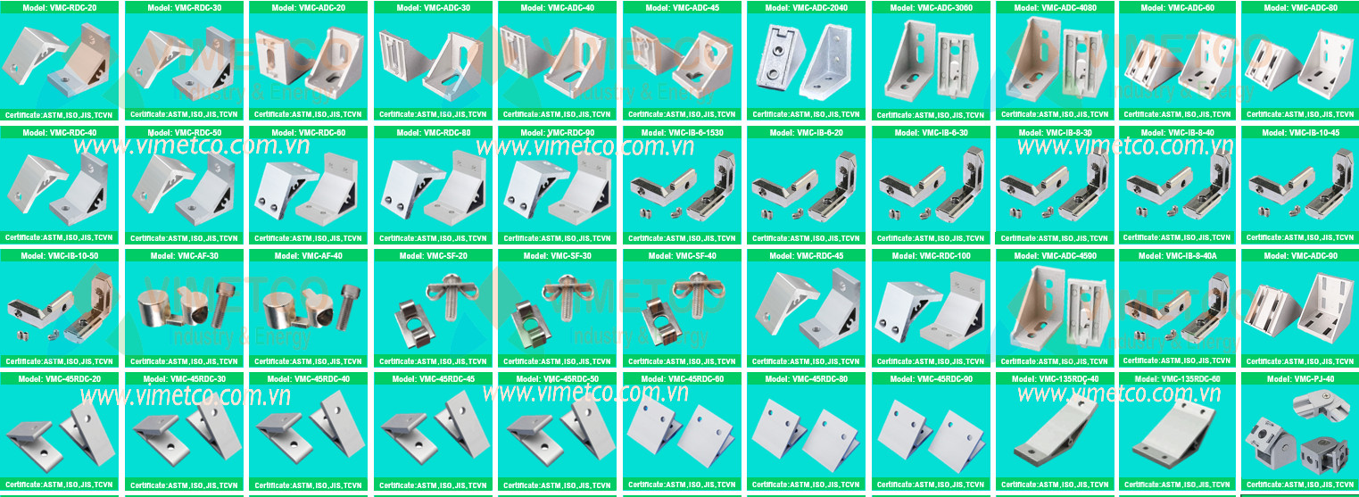 Phụ kiện ke góc nhôm định hình