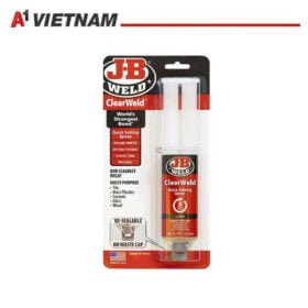 Keo epoxy J-B Weld 50112 Clear Weld Quick-Setting chuyên dán kim loại và gỗ.