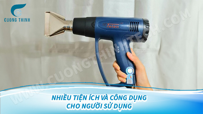 Súng khò nhiệt với khả năng điều chỉnh nhiệt độ linh hoạt
