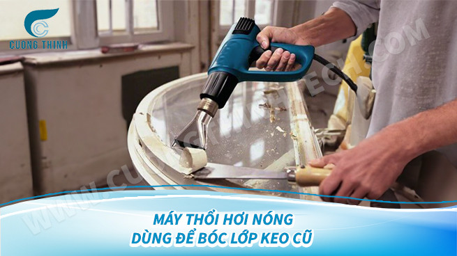 Súng khò nhiệt hỗ trợ loại bỏ lớp keo cũ và dán decal