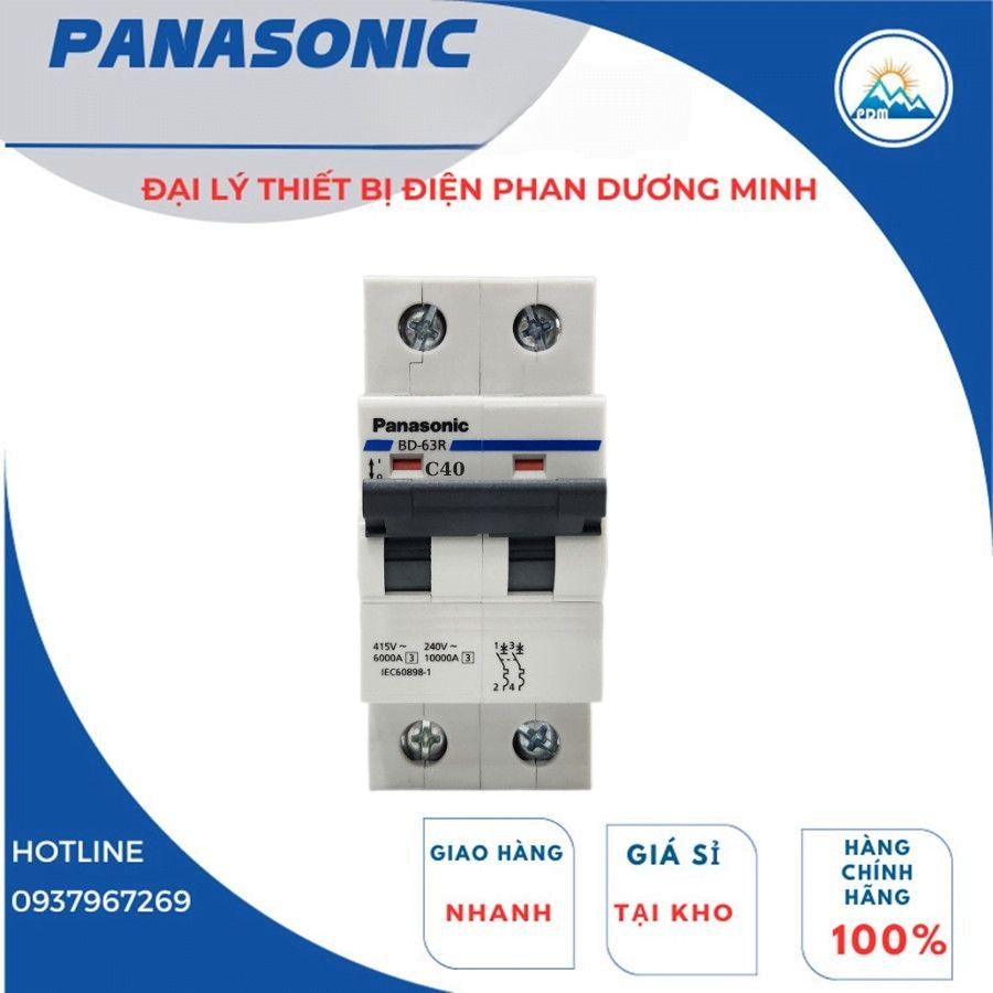 Thiết bị aptomat 1 pha 2 cực Panasonic BBD2402CNV 40A với các ưu điểm bảo vệ an toàn điện