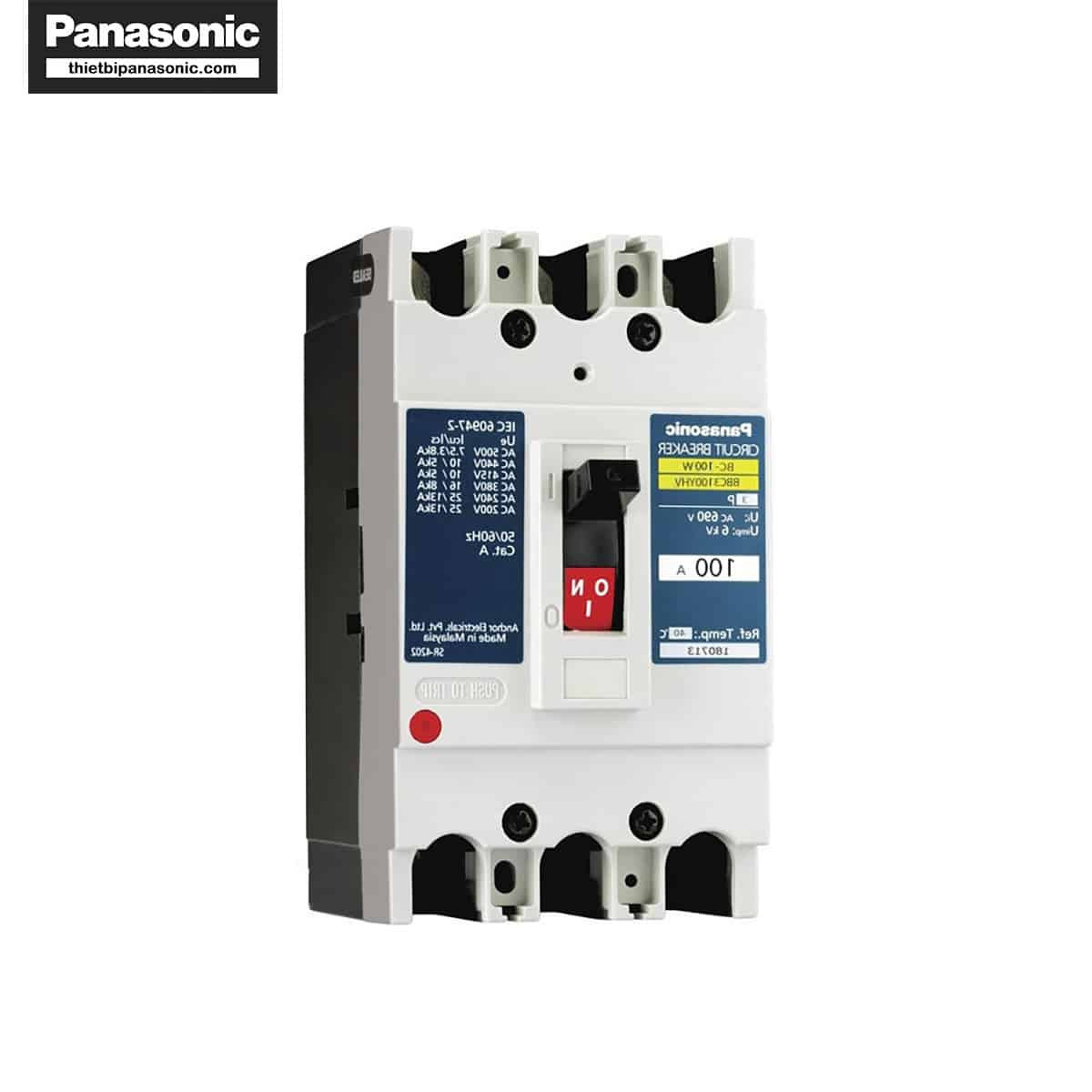 aptomat 3 pha panasonic 100a bbc3100yhv