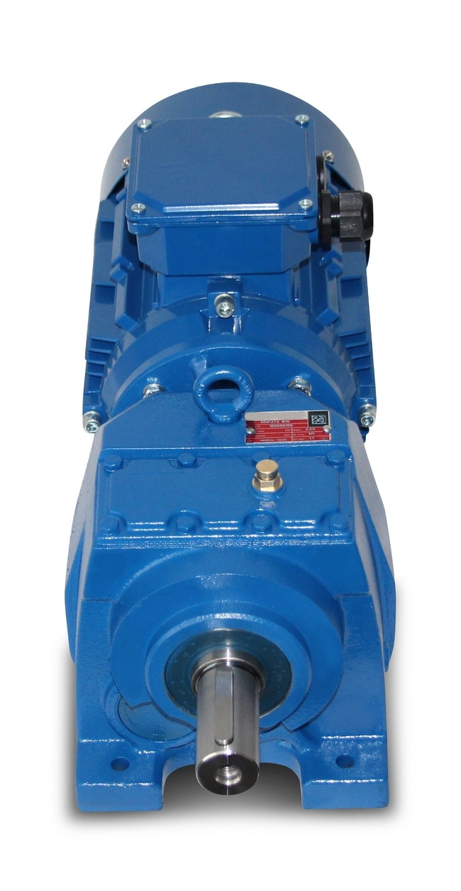 Cận cảnh motor điện AC 1.5kW và hộp số trục thẳng MV-372
