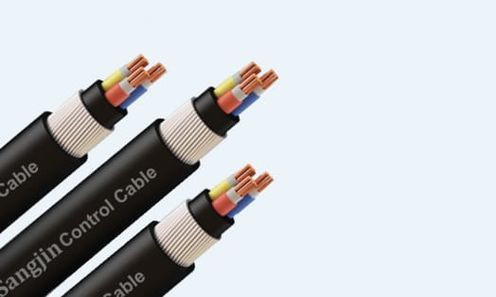 Cáp điều khiển Sangjin 7 lõi có lớp lưới chống nhiễu