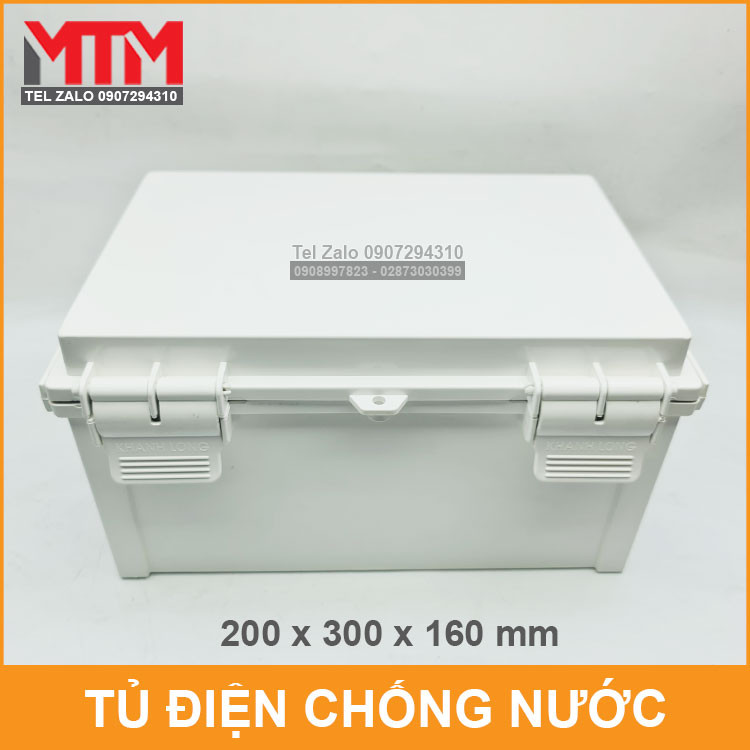 Tủ điện nhựa ngoài trời Khanh Long màu trắng