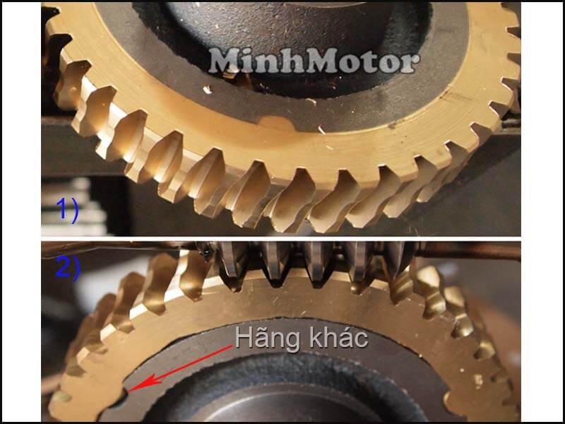 Bánh răng của hộp giảm tốc trục vít