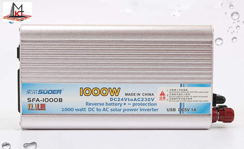 Biến áp 12V lên 220V công suất 1000W với thiết kế nhỏ gọn và quạt làm mát