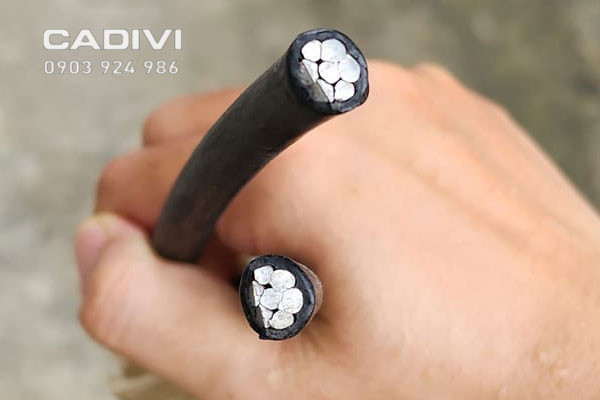 Dây cáp nhôm vặn xoắn 2x35 CADIVI LV-ABC màu đen
