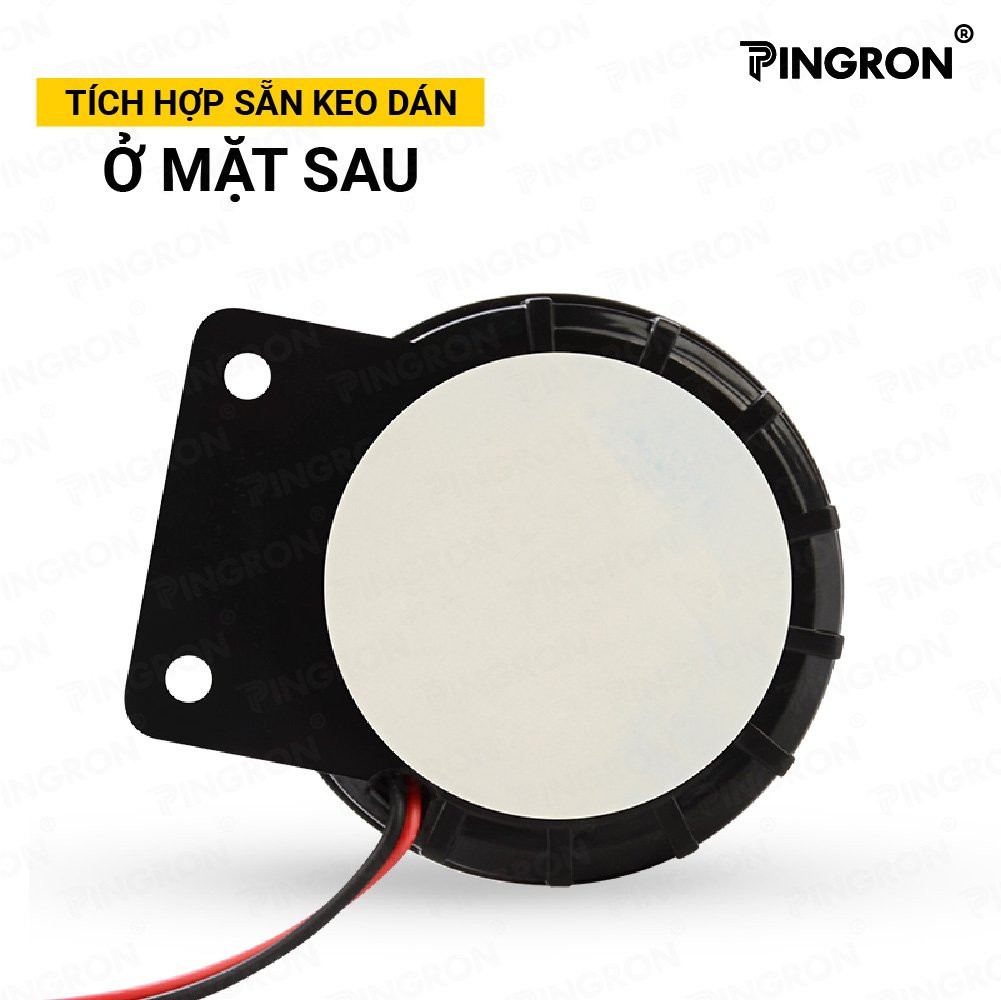 Mặt sau còi hú chống trộm 12V tích hợp keo dán tiện lợi