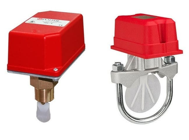 Một mẫu công tắc dòng chảy điển hình, thường dùng trong các hệ thống công nghiệp và dân dụng, được thiết kế nhỏ gọn và bền bỉ.