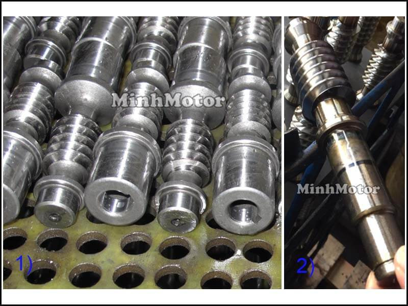 Cốt của hộp số giảm tốc trục vít