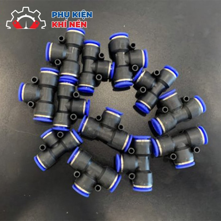 Đầu nối nhanh khí nén chữ T ứng dụng phổ biến trong hệ thống