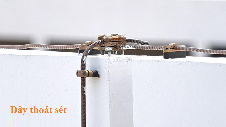Dây thoát sét bằng cáp đồng trần đảm bảo dẫn dòng điện an toàn
