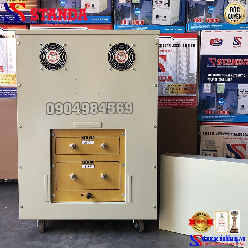 Biến áp cách ly duy trì điện áp đầu ra ổn định