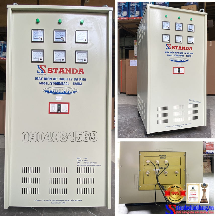 Biến áp cách ly công suất lớn 150KVA