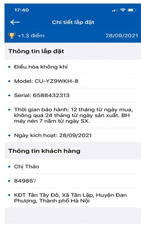 Thông tin bảo hành sản phẩm Panasonic do đại lý cung cấp