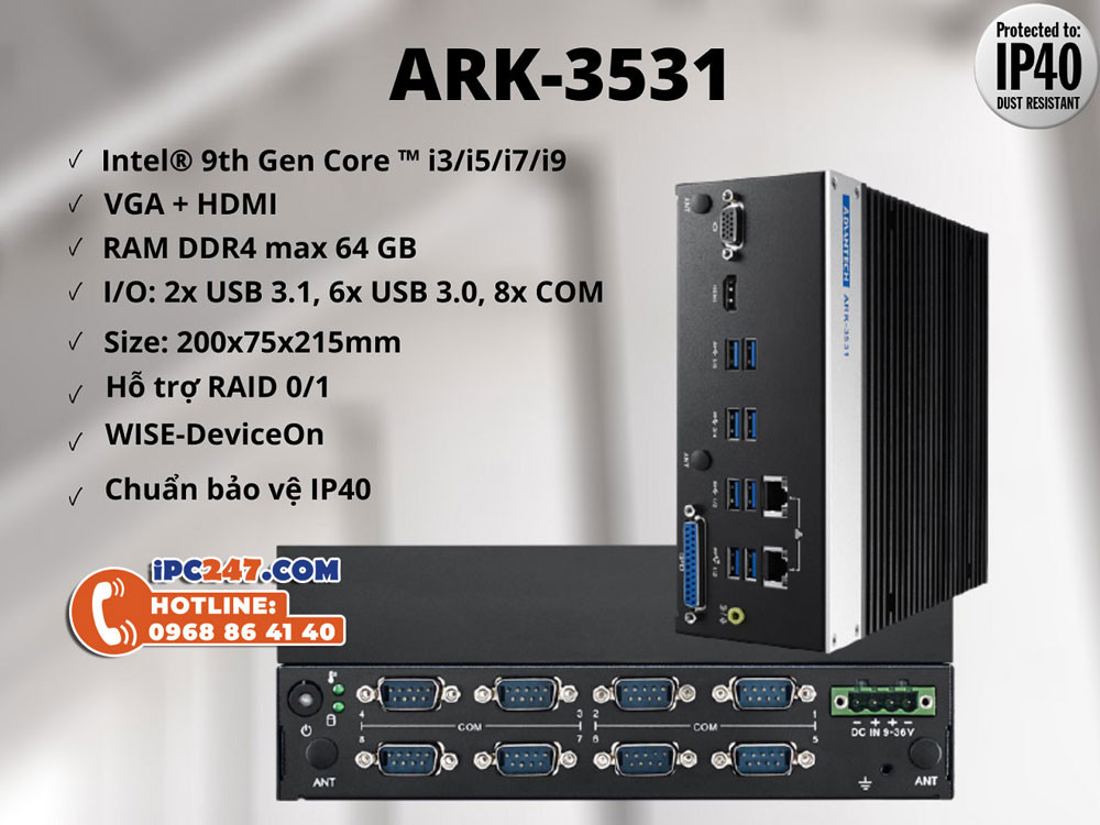 Máy tính công nghiệp Advantech, thương hiệu hàng đầu về độ bền và hiệu suất
