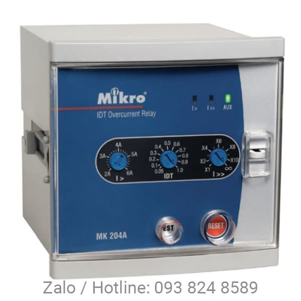 Hình ảnh rơle bảo vệ quá dòng Mikro model MK204A