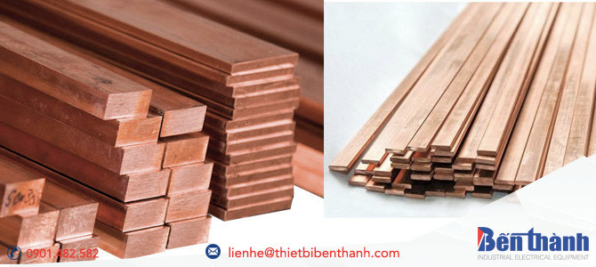 Thanh đồng tủ điện chất lượng cao, hình ảnh cận cảnh busbar đồng nguyên chất
