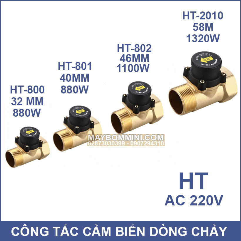 Sơ đồ thông số kỹ thuật công tắc cảm biến dòng chảy