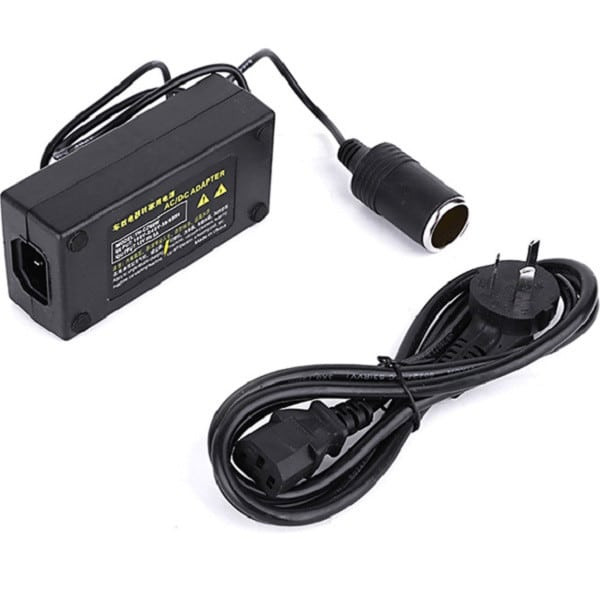 Kết nối bộ chuyển đổi 220V ra 12V vào ổ cắm điện gia đình để sử dụng