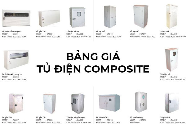 Tủ điện composite chống nước, bền bỉ, thích hợp lắp đặt ngoài trời