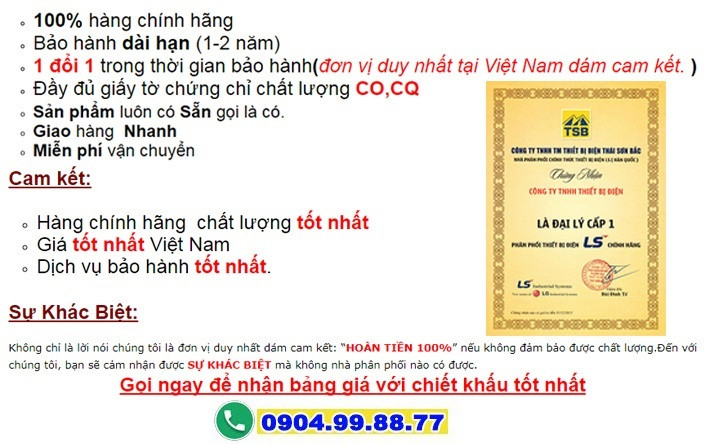 Hình ảnh các dòng aptomat 3 pha 100A LS và bảng giá cập nhật