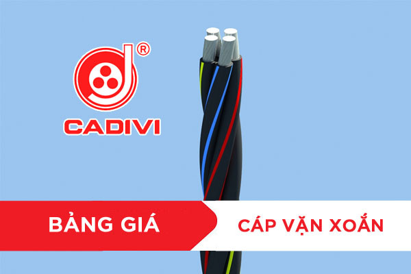 Bảng giá cáp nhôm vặn xoắn CADIVI LV-ABC các loại.