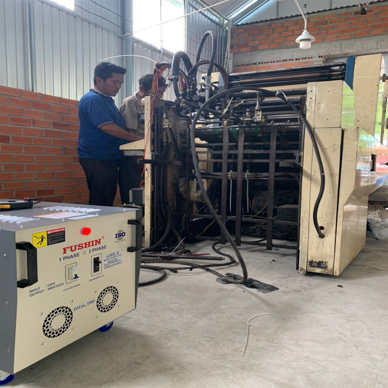 Biến áp 1 pha ra 3 pha Fushin đạt chứng nhận ISO 9001:2015 về chất lượng sản phẩm
