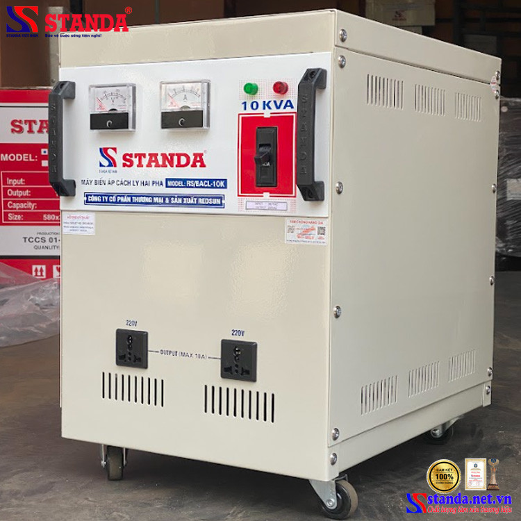 Biến áp cách ly 2 pha lửa 10Kva với khả năng chuyển đổi 380V sang 220V, tổng quan sản phẩm