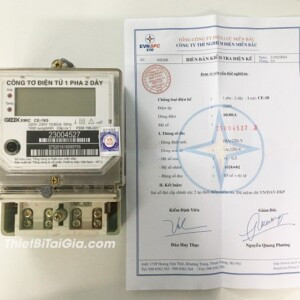 Công tơ điện tử Gelex EMIC CE-18G 1 pha 2 dây 10(80)A, sản phẩm đo lường điện năng tin cậy.