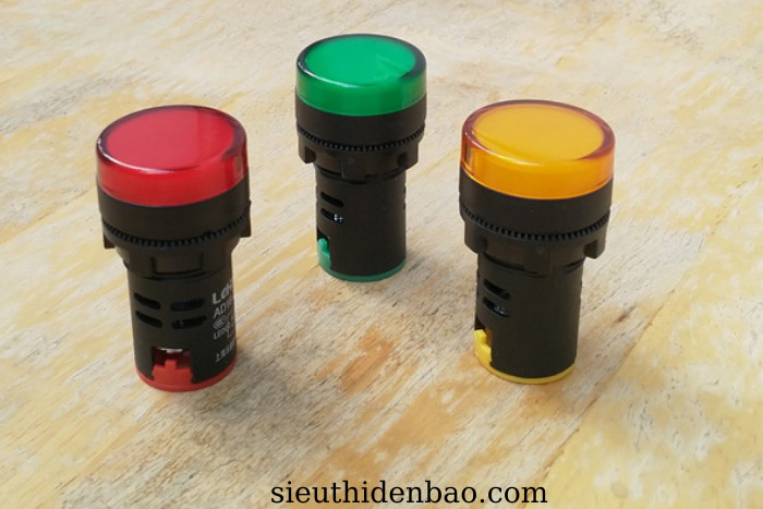 Đèn báo pha 380V dạng LED màu đỏ