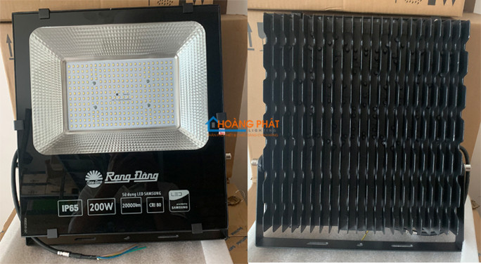 Hình ảnh đèn pha LED 200W Rạng Đông CP06 chiếu sáng mạnh mẽ
