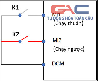 Sơ đồ đấu nối công tắc và chiết áp ngoài cho biến tần Delta VFD-EL