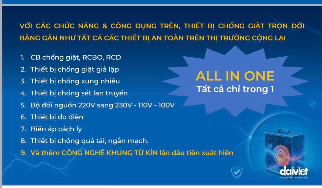 Minh họa khả năng chống giật an toàn tuyệt đối ngay cả khi tiếp xúc trực tiếp với điện rò rỉ