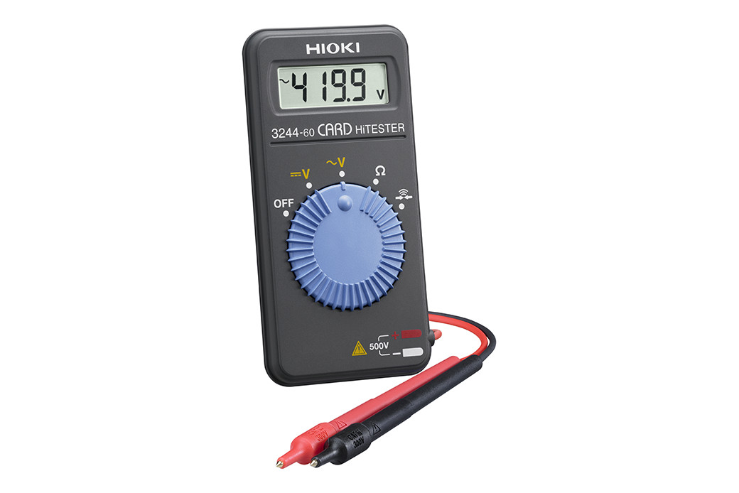 Đồng hồ đo điện Hioki 3244-60 với thiết kế dạng thẻ nhỏ gọn