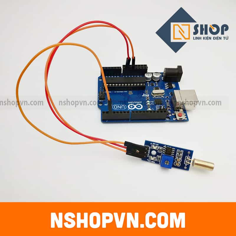 Sơ đồ kết nối mạch cảm biến góc nghiêng SW520 với vi điều khiển