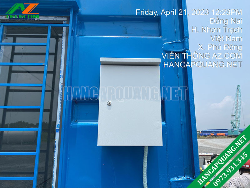 Tủ điện ngoài trời 400x600 gắn trên giá đỡ hoặc cột