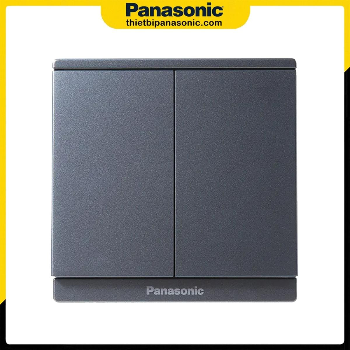 Mẫu công tắc đảo chiều Panasonic Moderva màu xám ánh kim hiện đại