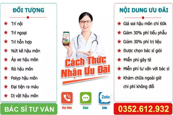 Ưu đãi hấp dẫn khi điều trị bệnh hậu môn trực tràng tại phòng khám chuyên khoa