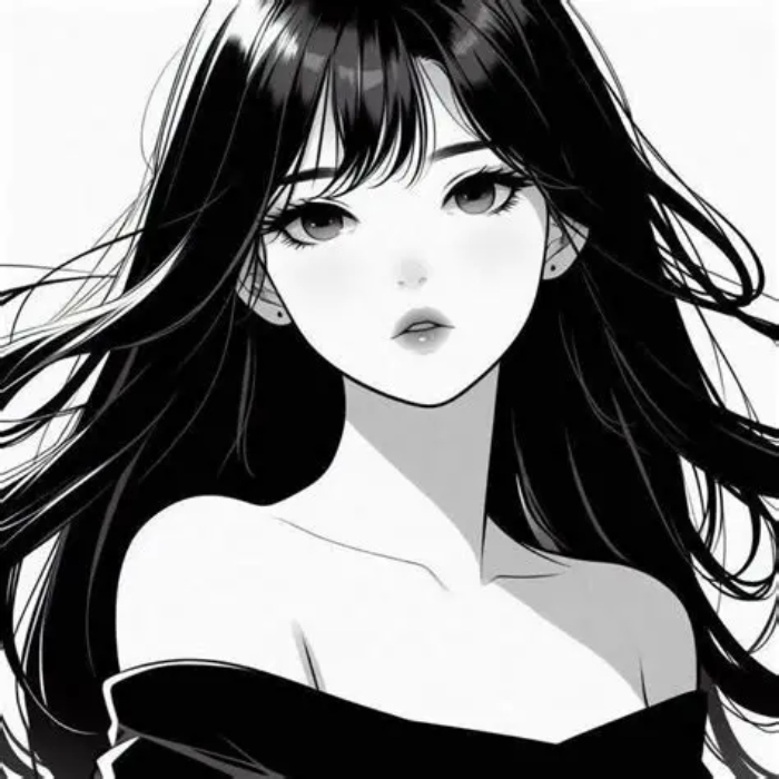 Hinh-anh-anime-den-trang-sieu-cute-3